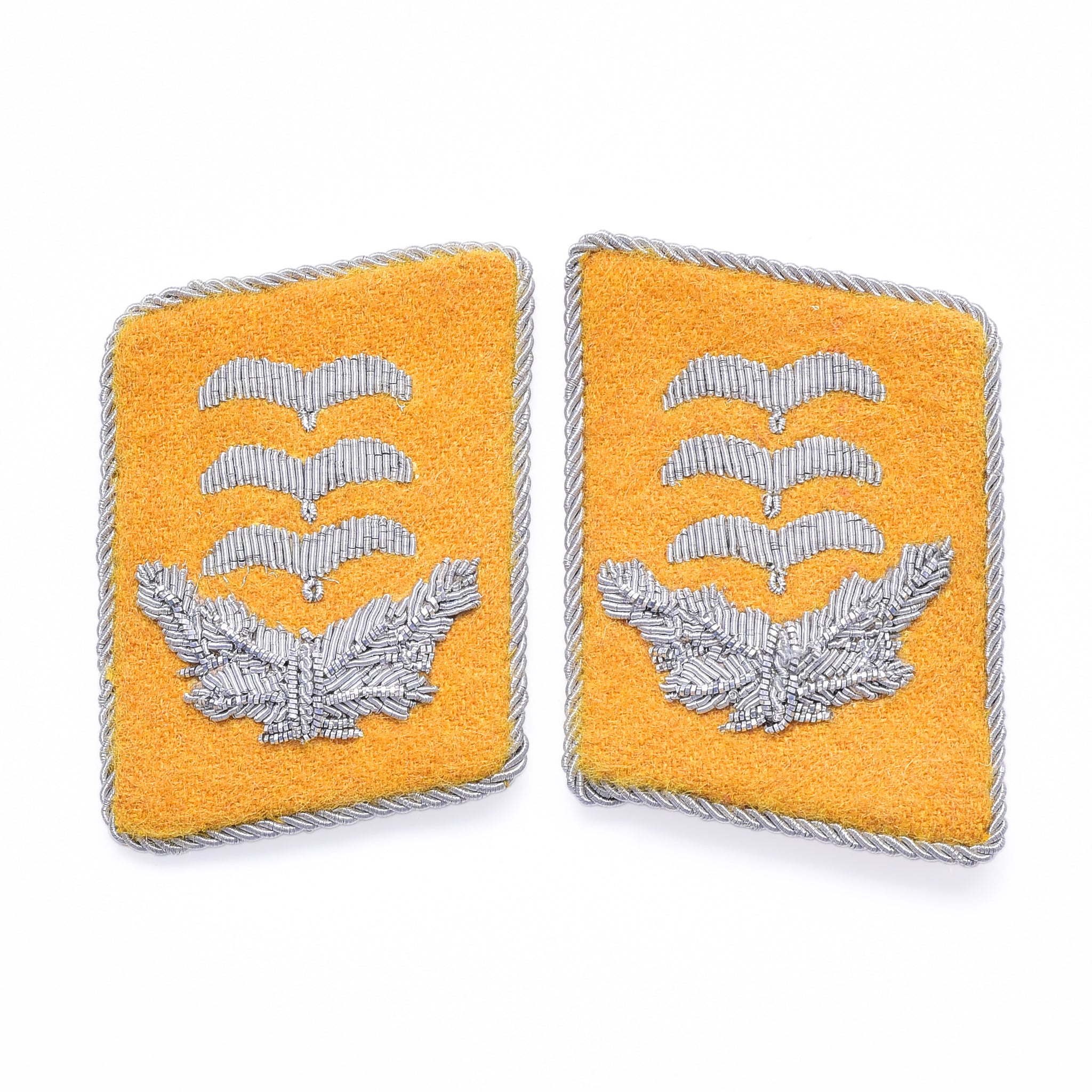 WH Luftwaffe Kragenspiegel Hauptmann Fliegertruppe Collar Tabs