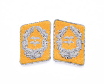 WH Luftwaffe Kragenspiegel Oberstleutnant Fliegertruppe Collar Tabs