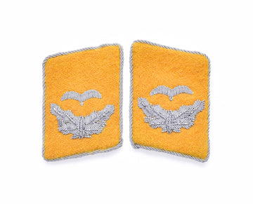 WH Luftwaffe Kragenspiegel Leutnant Fliegertruppe Collar Tabs