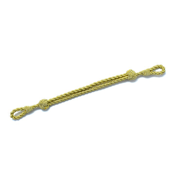 Mützenkordel gold aus 2-teiliger Gimpenkordel 5 mm stark, 29cm, Ziehbar